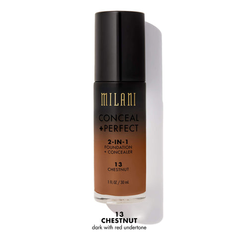 MILANI Conceal + Perfect 2-In-1 Foundation Concealer Chestnut