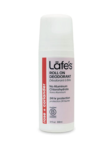 LAFES - Deodorant Roll-On Bliss, Rose + Coriander - 3 fl oz (88 ml)