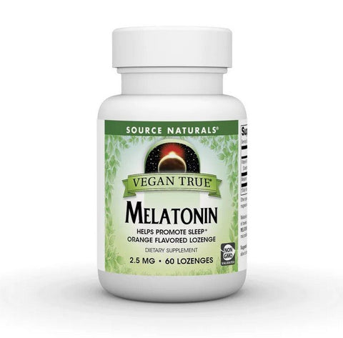 SOURCE NATURALS - Vegan True Melatonin 2.5 mg Orange - 60 Lozenges