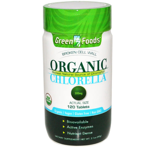 GREEN FOODS - Organic Chlorella 500 mg
