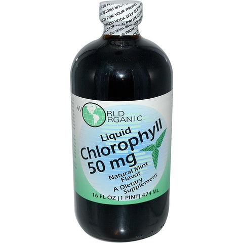 WORLD ORGANIC - Liquid Chlorophyll 50 mg Natural Mint Flavor