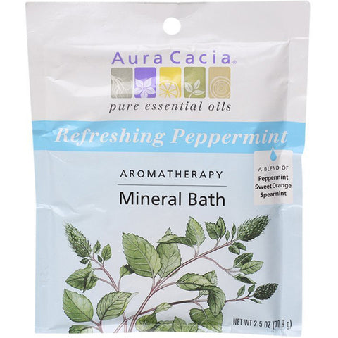 AURA CACIA - Aromatherapy Mineral Bath Refreshing Peppermint