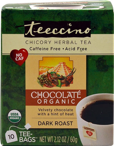 Teeccino Maya Chocolate Herbal Coffee Tee Bags