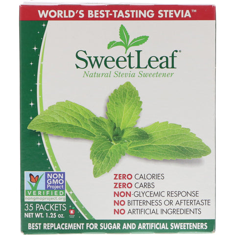 SWEET LEAF - Stevia Sweetener Packets
