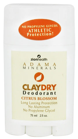Zion Health Clay Dry Citrus Blossom Deodorant