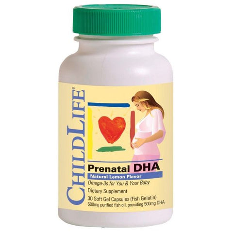 CHILD LIFE ESSENTIALS - Prenatal DHA 500 mg - 30 Softgels