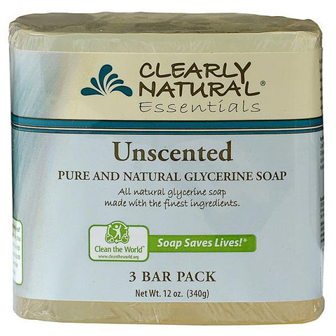 CLEARLY NATURAL - Glycerine Bar Soaps Unscented Pack