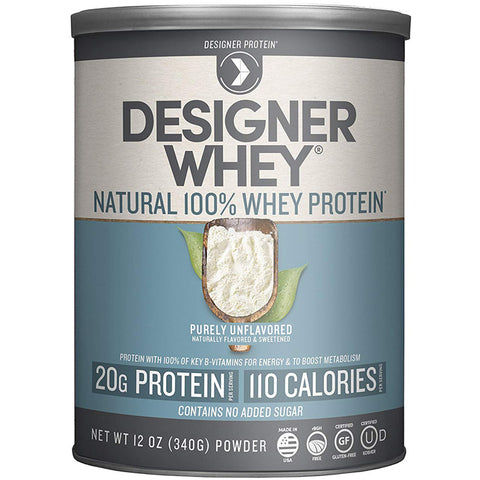 DESIGNER WHEY - 100% Premium Whey Protein Powder, Purely Unflavored