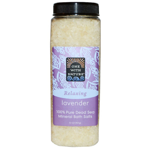 ONE WITH NATURE - Dead Sea Mineral Bath Salts Lavender Tangerine