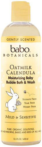 Babo Botanicals - Moisturizing Baby Bubble Bath & Wash Oatmilk Calendula