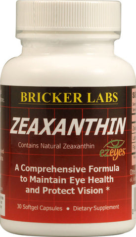 BRICKER LABS - Zeaxanthin with Lutein - 30 Softgels