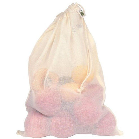 ECO-BAGS - Drawstring Produce Bag Cotton Gauze Large