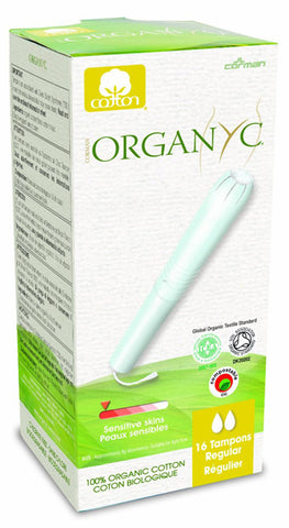 ORGANYC - Organic Cotton Menstrual Tampons Regular - 16 Tampons