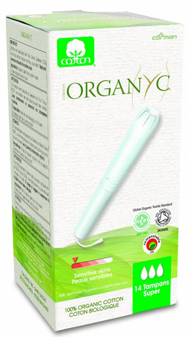 ORGANYC - Organic Cotton Menstrual Tampons Super - 14 Tampons