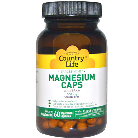 COUNTRY LIFE - Target-Mins Magnesium Caps with Silica 300 mg