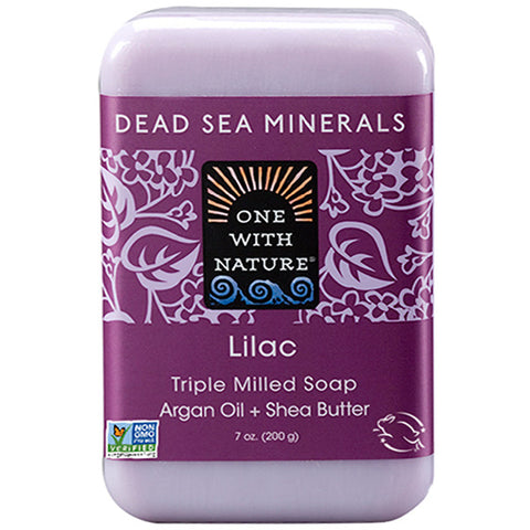ONE WITH NATURE - Dead Sea Mineral Lilac Bar Soap