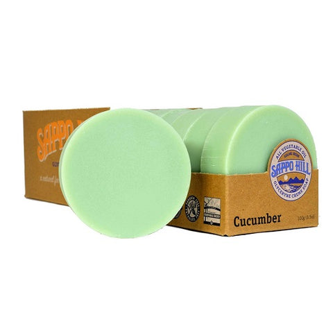 Sappo Hill - Glyceryne Creme Soap Cucumber - 12 x 3.5 oz. Bars