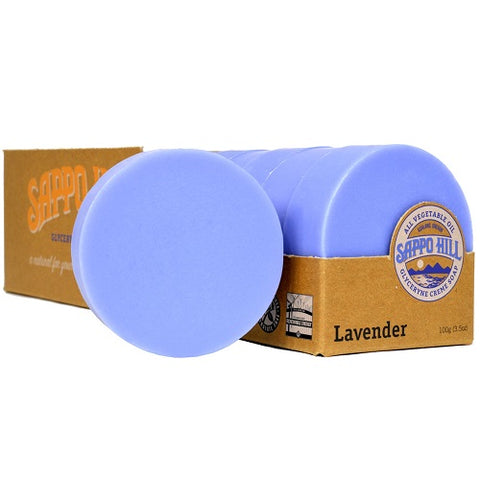 Sappo Hill - Glycerine Creme Soap Lavender - 12 x 3.5 oz. Bars