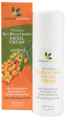 Seabuck Wonders - Sea Buckthorn Facial Cream - 1 fl. oz. (30ml)