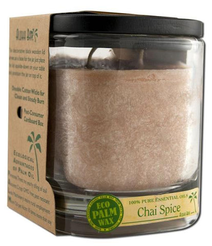 ALOHA BAY - Eco Palm Wax Candle Chai Spice Light Brown