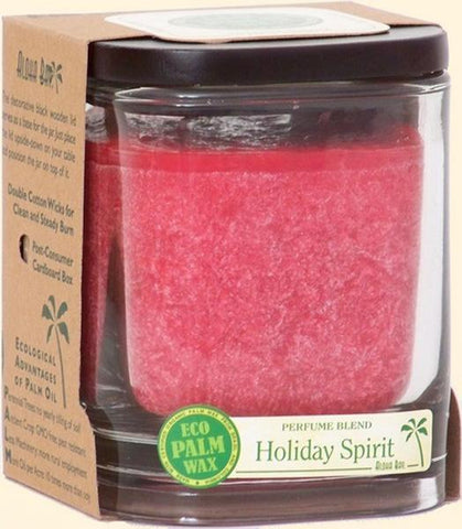 ALOHA BAY - Eco Palm Wax Candle Holiday Spice Red