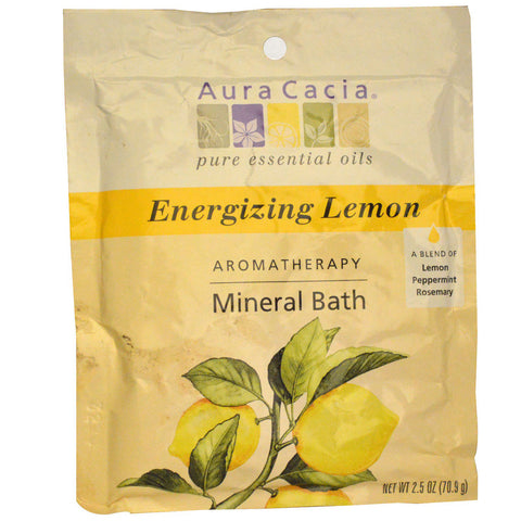 AURA CACIA - Aromatherapy Mineral Bath Energizing Lemon