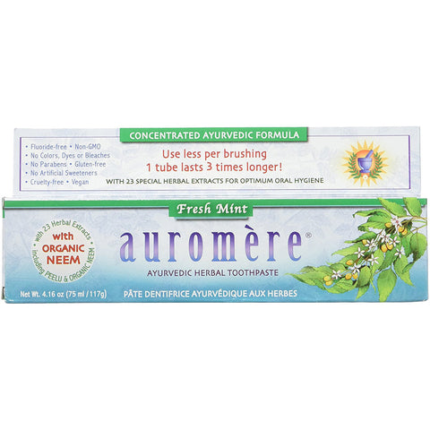 AUROMERE - Ayurvedic Herbal Toothpaste Fresh Mint