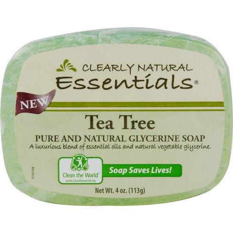 CLEARLY NATURAL - Glycerine Bar Soap Tea Tree
