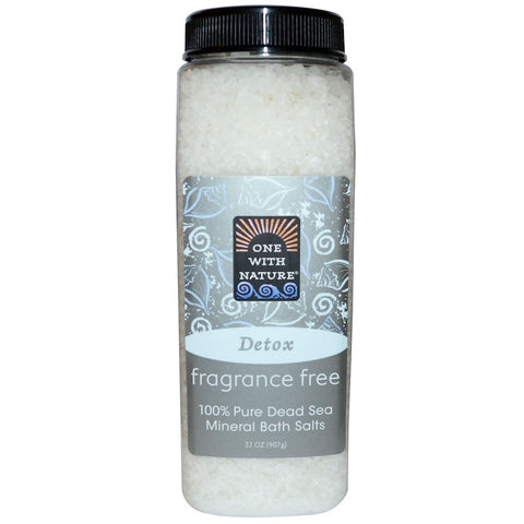 ONE WITH NATURE - Dead Sea Mineral Bath Salts Fragrance Free