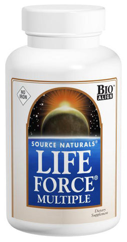 SOURCE NATURALS - Life Force Vegan Multiple No Iron - 60 Tablets