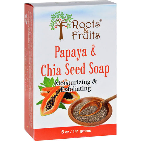 ROOTS AND FRUITS - Papaya and Chia Seed Bar Soap