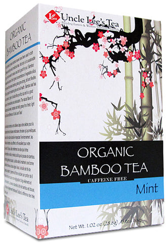 UNCLE LEE'S TEA  - Organic Bamboo Tea Mint Flavor