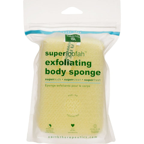 EARTH THERAPEUTICS - Super Loofah Exfoliating Body Sponge