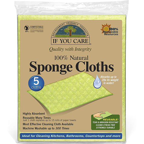 IF YOU CARE - 100% Natural Sponge Cloths