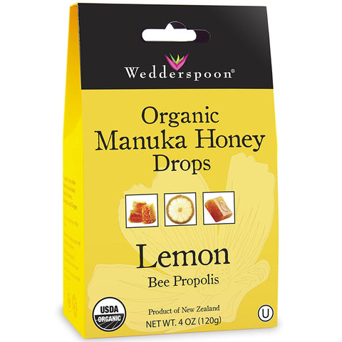 WEDDERSPOON - Organic Manuka Honey Drops, Lemon with Bee Propolis