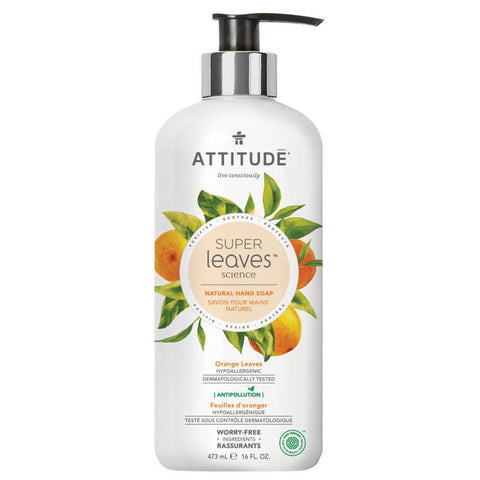 ATTITUDE - Natural Hand Soap Orange Leaves & Soy Protein