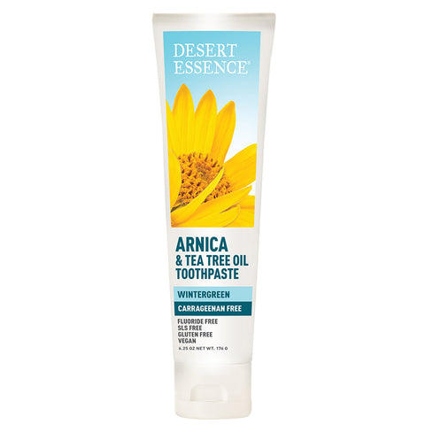 DESERT ESSENCE - Arnica & Tea Tree Oil Carrageenan Free Toothpaste