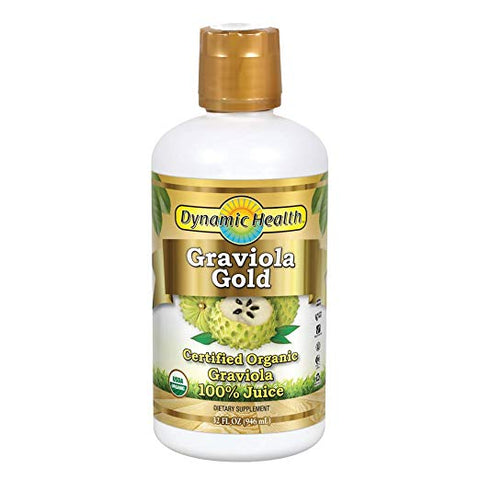 DYNAMIC HEALTH - Certified Organic Graviola Gold 100% Juice