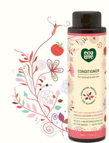 ECOLOVE - Red Collection Conditioner for Normal to Oily Hair