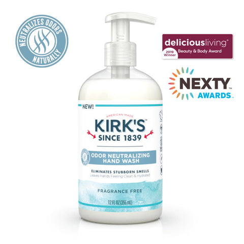 KIRKS - Odor Neutralizing Hydrating Hand Wash, Fragrance Free