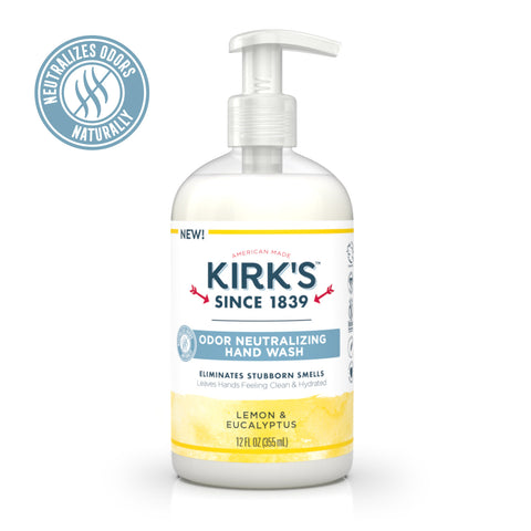 KIRKS - Odor Neutralizing Hydrating Hand Wash, Lemon & Eucalyptus