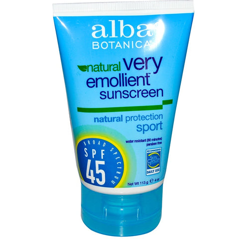 ALBA BOTANICA - Very Emollient Sunscreen Sport SPF 45