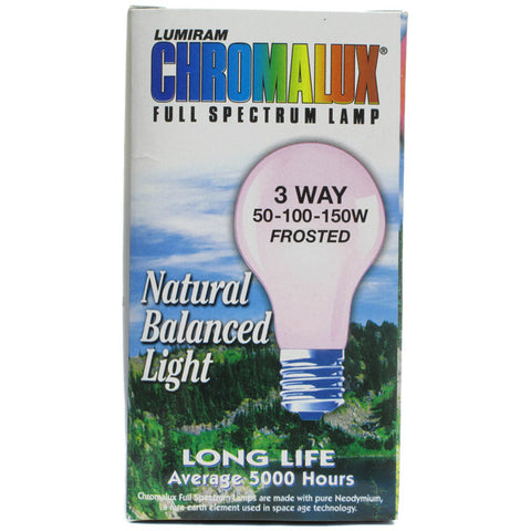 CHROMALUX - 3 Way Frosted 50-100-150W Light Bulb