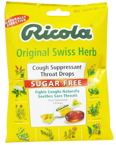 Ricola Sugar Free Original Swiss Herb Cough Drops