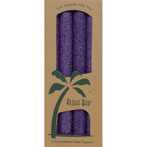 ALOHA BAY - Candle 9 Inch Palm Tapers Violet