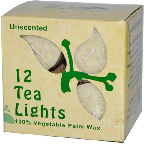ALOHA BAY - Palm Wax Unscented Tea Lights Cream