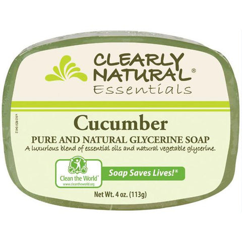 CLEARLY NATURAL - Glycerine Bar Soap Cucumber