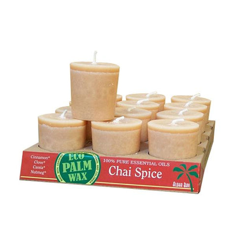 ALOHA BAY - Candle Votives with 100% Essential Oils Chai Spice