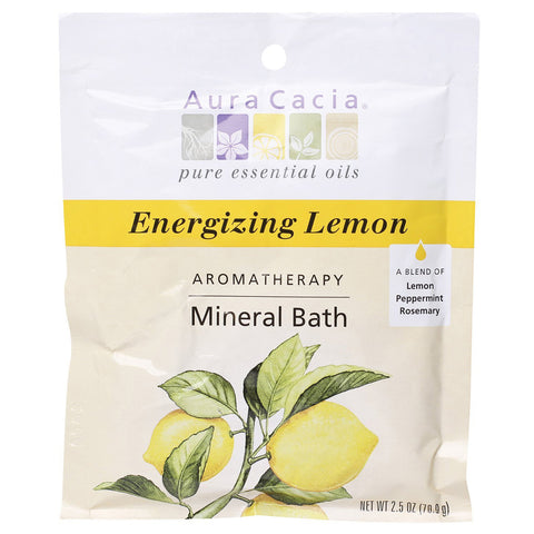 AURA CACIA - Aromatherapy Mineral Bath, Energizing Lemon