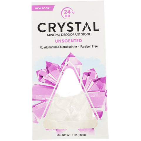 CRYSTAL - Mineral Deodorant Stone with Dish, Unscented